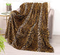 Bnuitland Leopard Print Fleece Flannel Throw Blanket, 300 GSM Double Sided Cheetah Print Blanket for Bed Sofa Couch Travel, Super Soft Fuzzy Fluffy Lightweight for Adults and Kids, 50×60 inch