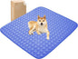 MICROCOSMOS Summer Cooling Mat & Sleeping Pad- Water Absorption Top, Materials Safe, Easy Carry, EZ Clean. Keep Cooling for Pets, Kids and Adults.(Navy Blue, 48" x48")