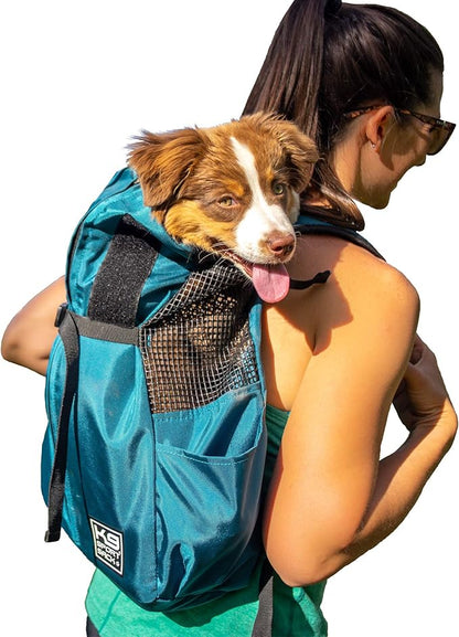 K9 Sport Sack Trainer - Large, Harbor Blue - Ideal for Dogs with 20-22” Back Length - Backpack-Style Training Carrier - Meant for Quick, Non-Strenuous Activities