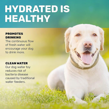 Scuddles Outdoor Dog Water Fountain – Step-On Dog Sprinkler Toy with Stainless Steel Hose, Brass Valve & Non-Slip Base – Automatic Pet Water Dispenser for Dogs, Easy to Use & Clean