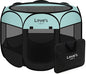 Love's cabin Pet Puppy Dog Playpen, Large Dog Tent Crates Cage Indoor/Outdoor, Portable Playpen for Cat, Foldable Pop Up Dog Kennel Playpen with Carring Case, Removable Zipper Top, Green
