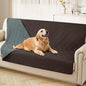 hyha Waterproof Dog Blanket, Soft Pet Bed Blankets, Waterproof Sofa Couch Cover for Dogs Washable, Reversible Pet Couch Covers for Sofa Furniture (68x82 Inch, Chocolate/Dark Grey)
