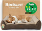 Bedsure SupportMax™ Orthopedic Dog Bed Medium Size Dog - Extra Thick Supportive Medium Dogs Beds with Waterproof Washable Cover, Comfort Pet Bed Sofa with Soft Sherpa and Nonskid Bottom, Brown, 35"