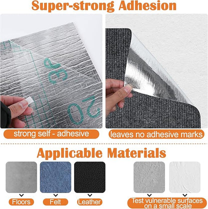Cat Furniture Protector - 118" x 15.8" Trimmable Self-Adhesive Couch Scratch Protector from Cats, Cat DIY Climbing Couch Protector for Scratch Post Cat Tree Shelves Wall Indoor (Dark Gray)