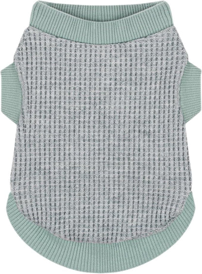 Cozy and Functional Dog Shirts for Small Puppies: Stretchable Green Attire with Easy-On Design, Ideal for Chihuahuas and Yorkies - Enhance Comfort and Playfulness on Chill Days Medium