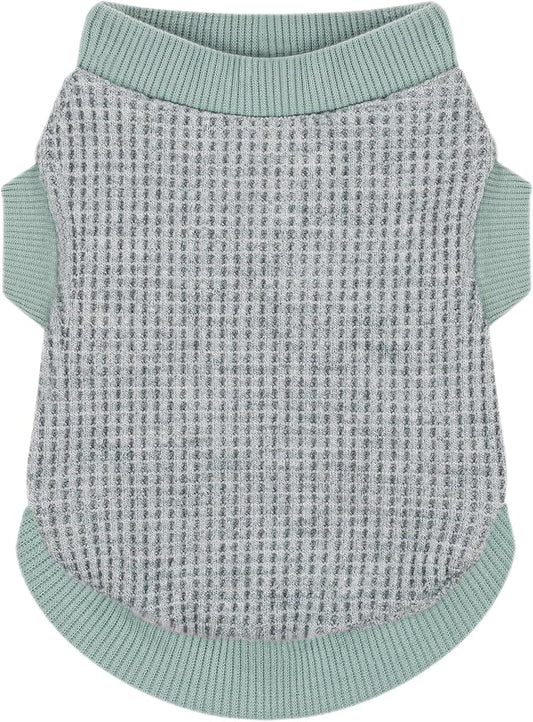 Cozy and Functional Dog Shirts for Small Puppies: Stretchable Green Attire with Easy-On Design, Ideal for Chihuahuas and Yorkies - Enhance Comfort and Playfulness on Chill Days Medium