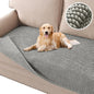H.VERSAILTEX Plush Chenille Dog Bed Cover Thick Soft Sofa Cover for 3 Cushion Couch Anti Slip Couch Cover Furniture Protector for Dog, Pet, Cat (35" x 82", Dove)