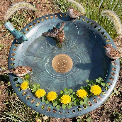 GUCHO Bird Bath Copper Disk,Bird Bath Purification Disk,0.6mm Thickness 99.99% Pure Copper for Physical Safe Water Cleaning All-Seasons,Universal Fit for Outdoor Backyard Birdbaths Bowl