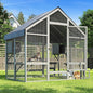 Cat Catio - Large Outdoor Catio Enclosure with 7 Tiered Platforms & 2 Premium Resting Boxes, Weatherproof Cat Cage with UV-Resistant Cover, Spacious Cats Enclosure for Multi-Cats(71"x49"x71")