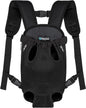 PetAmi Dog Carrier Backpack, Adjustable Dog Pet Cat Front Carrier Backpack | Ventilated Dog Chest Carrier for Hiking Camping Travel, Sling Bag for Small Medium Dog Cat Puppies, Large, 12-16 lbs, Black
