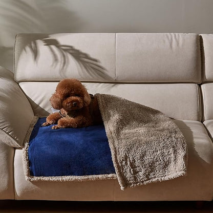 Kritter Planet Waterproof Dog Blanket, Reversible Water Proof Pet Blanket for Couch, Bed & Car, Washable Couch Covers for Medium Dogs - Protects Furniture from Fur, Dirt, and Accidents