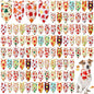 Chunful 100 Pieces Thanksgiving Dog Bandanas Bulk Fall Autumn Pet Bandanas with Leaves Patterns Triangle Scarf Bib Kerchief Set for Small Large Dog Costume Accessories (25.6 x 17.7 x 17.7)