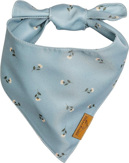 Remy+Roo Extra Large Spring Dog Bandanas - 4 Pack Emily Set | Premium Durable Adjustable Polyester Fabric Dog Scarfs | Patented Shape Girl Dog Bandana, Trendy Patterns, Floral Dog Bandana