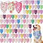200 Pcs Spring Dog Bandanas Bulk Floral Dog Bandanas for Dogs Triangle Kerchief Bibs Scarf Set for Pet Costume Photo Props Accessories Pet Shops Adoption Events, 25 Styles(25.6 x 17.7 x 17.7)