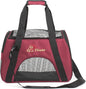 Pawer Soft-Sided Pet Carrier for Cat and Small Dog,Burgundy Color,Medium Size,Washable Cloth Airline Approved Travel Tote,with 2 Mesh Opens and a Strap for Carry,Multiple Colors Available