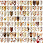 100 Pcs Fall Dog Bandanas Bulk Thanksgiving Pet Bibs Triangle Scarf Autumn Pet Bandanas for Medium Large Dogs Fall Autumn Harvest Festival Thanksgiving Costume Decor