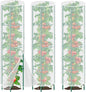 3 Pack Garden Bird Netting Plant Cover for Round Tomato Cage, 61"x13" Insect Bird Barrier Tomato Cage Net with Zipper & Drawstring, Tomato Trellis Netting Protection Cover for Protecting Plants