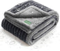 Waterproof Dog Blanket for Couch - Washable Medium Pet Blanket for Furniture Protector, Cozy Fleece Calming Dog Crate Blankets for Indoors & Outdoors, Dark Grey, 40"x50"