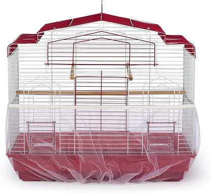 Prevue Pet Products 822W Mesh Bird Seed Catcher, White, Large/13