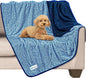 PetAmi Waterproof Dog Blanket, Leakproof Puppy Blanket for Medium Large Dogs, Furniture Sofa Couch Cover Protector, Fleece Pet Throw Indoor Cat Kitten, Reversible Washable Soft Plush, 40x60 Navy Blue