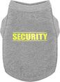 Discover Cozy Cotton Canine Wear: Soft, Lightweight, and Breathable Dog Shirt Vest with Eye-Catching Graphics(Security), Keeping Your Furry Friend Warm and Comfy! Grey 3XL