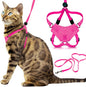 Houdini™ Escape Proof Kitten Harness and Leash Set by OutdoorBengal – Extra Small – Comfy, Adjustable and Lightweight - Houdini Cat Harness Escape Proof for Small Cats + Cat Leash 6ft (Pink, XS)