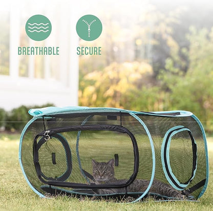 Kitty City Outdoor Catio Furniture and Play Kits for Cats, Outdoor Kennel