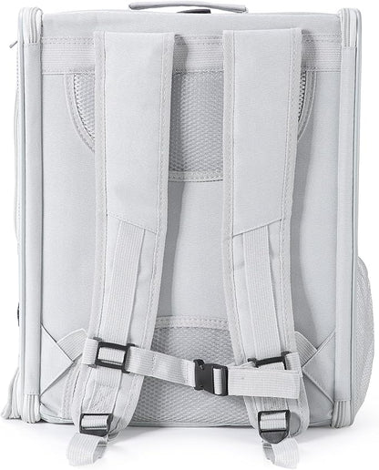 Sanmoncare Bird Backpack Carrier, Water Repellent Fabric Cockatiel Travel Bag with Stand, Lightweight and Portable Travel Cage for Parrot, Bird Travel Carrier