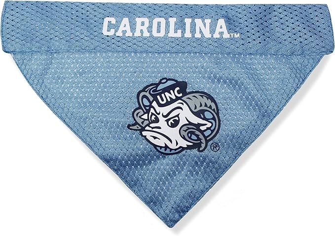 Pets First NCAA Reversible Bandana. North Carolina Tar Heels Sports Fan Pet Bandana Large/X-Large, Home & Away!