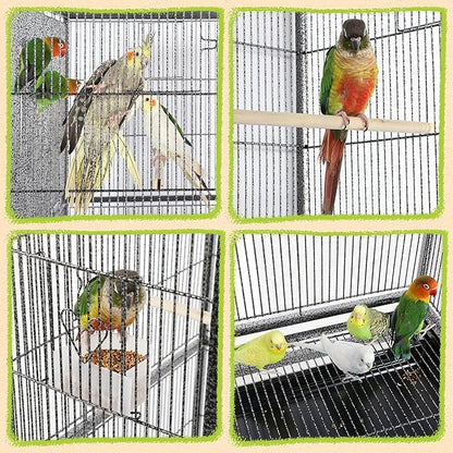 Yaheetech 63'' Detachable Parrot Cage for Cockatiel Sun Parakeet Green Cheek Conure Lovebird Budgie Finch Bird Cage with Stand