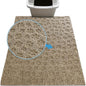 Drymate Cat Litter Box Mat, Litter Trapping Mat, Waterproof, Urine-Proof, Absorbent, Machine Washable, Soft on Paws, Contains Mess, Protects Floors, Kitten Supplies, Tan, 29x36 XL