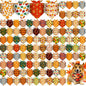 Sanwuta 120 Pcs Thanksgiving Fall Bandanas for Dogs Bulk Pumpkin Maple Leaf Triangle Dog Bandana Autumn Washable Pet Scarves Adjustable Bibs for Small and Medium Pets, 30 Styles