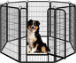 Yaheetech Dog Playpen Outdoor, 47 inch 8 Panels Dog Pen Indoor Heavy Duty Puppy Exercise Pen Metal Pet Fence for RV Camping/Yard/Garden