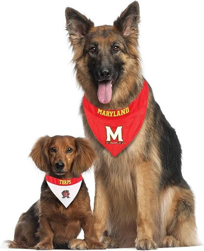 Pets First Collegiate Pet Accessories, Reversible Bandana, Maryland Terrapins, Small/Medium