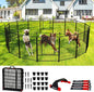 Portable Dog Fence Outdoor for Yard 36'' High, Dog Playpen with Rustproof and Sturdy Stakes for Medium/Large Dogs, 3ft Dog Play Pen for RV Camping(8 Panels)